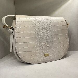 RARE White Leather Deines Bag from Spain!